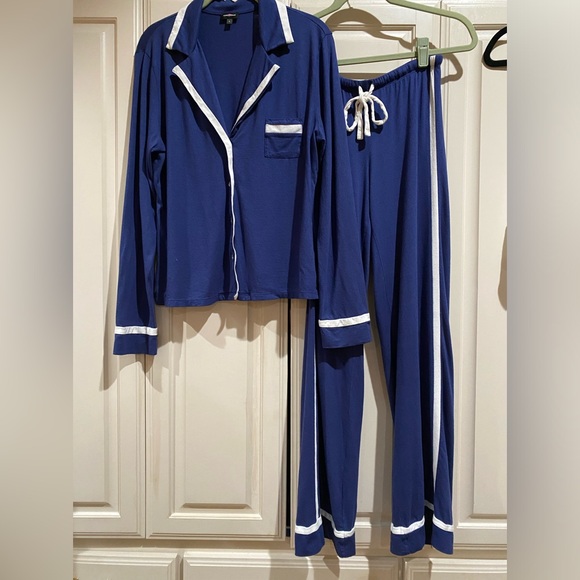 COSABELLA blue & white long sleeve with pants pajama set - Picture 2 of 10